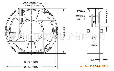 BA1725电焊机专用交流散热风扇 厂家直销，守护设备稳定运行